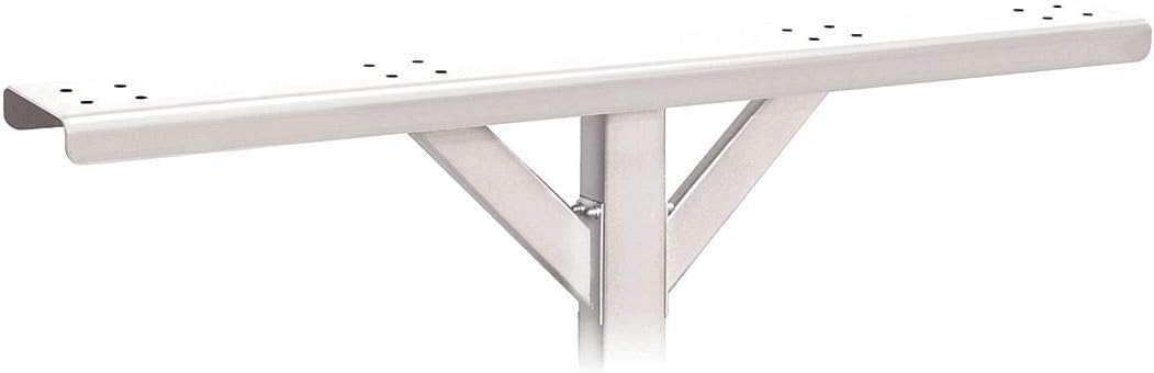 Salsbury Industries 4384WHT Spreader 4 Wide with 2 Supporting Arms for Roadside Mailbox, White