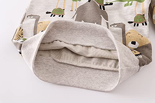 Image of Akyzic Boys Sweatshirts Cotton Long Sleeve Crewneck Pullover Toddler Kids Winter Warm Shirt Sweater Tops 3t-8t