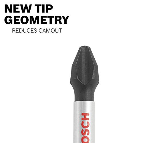 Bosch CCSPHV208 8Piece Impact Tough Phillips 2 In. Power Bits with Clip for Custom Case System