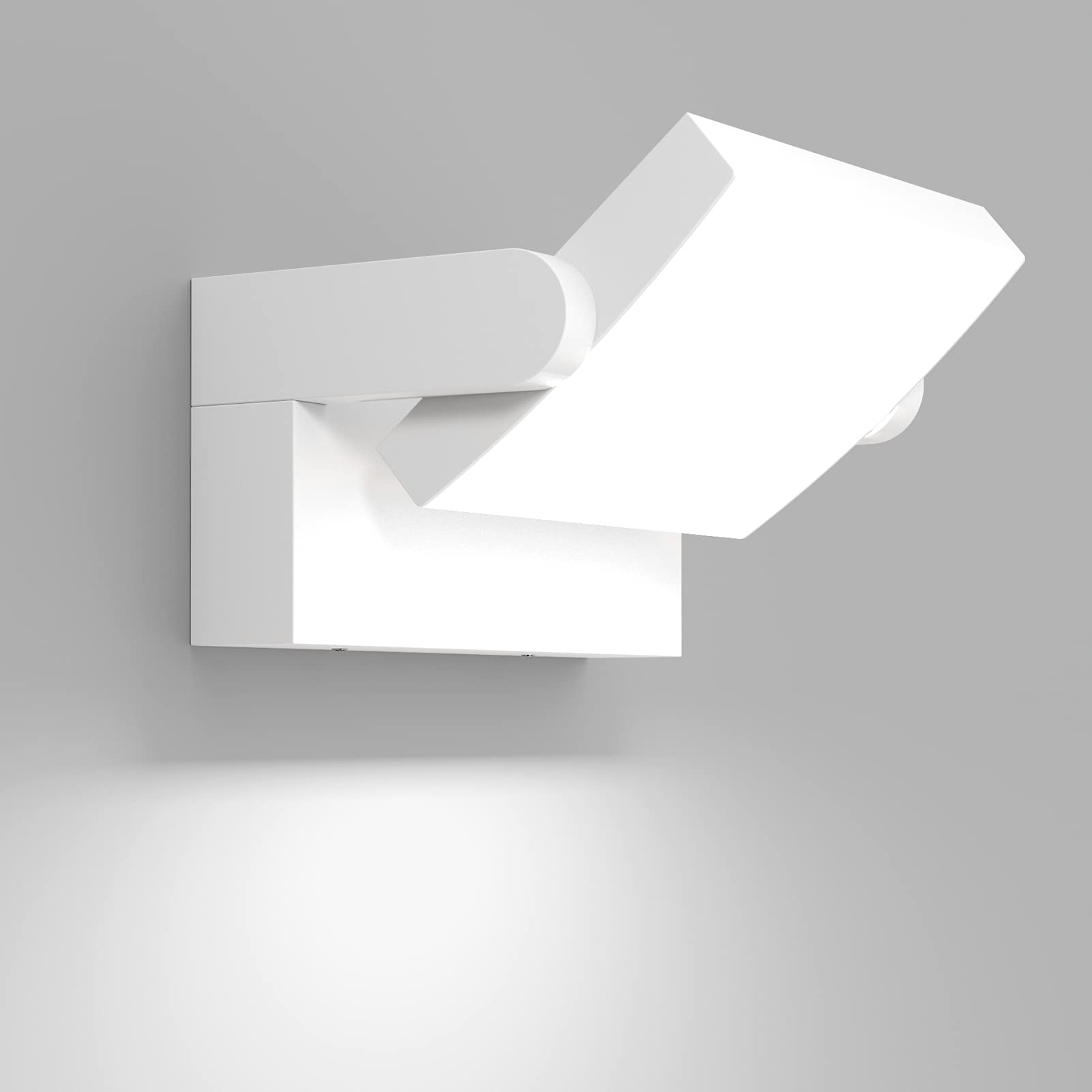 Klighten 24W Lampade da Parete LED Esterno Interno IP65, Lampade Esterno Orientabile Applique Moderno da Parete in Alluminio per Corridoio Ingresso Giardini, Bianco Freddo 5700K-6000K, Bianca
