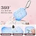Lerobo Cute Heart Engraved Case for AirPods Pro 2, Pretty Soft Silicone Protective Cover with Cleaner Pen & Keychain, Compatible with Apple AirPod Pro Case Cover for Women Girls, Led Visible, Lilac