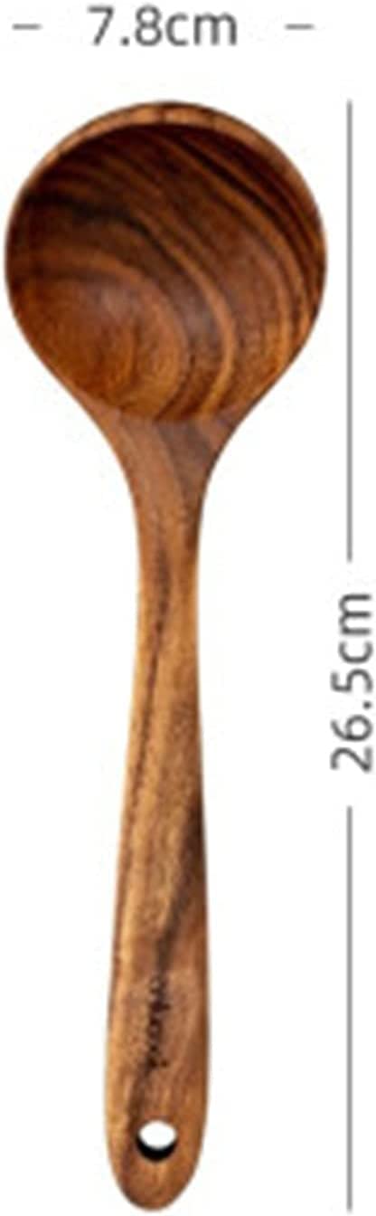 Cucharón de madera,Cucharas Utensilio,Cucharón de madera Vajilla Hogar Cuchara de madera Cocina Grande Mango largo Cuchara de madera Estilo japonés Cuchara de madera Cuchara de agua Cuchara de verdura