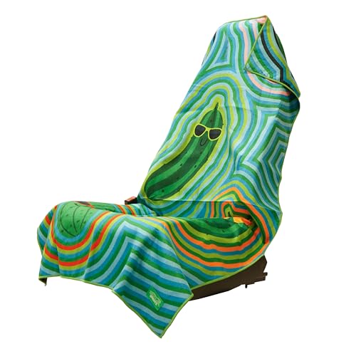 Image of Sprints Athletic Running Towel, Full-Sized, Car Seat Cover - Moisture Wicking (Pickles)