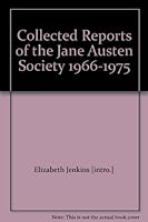 Collected Reports of the Jane Austen Society 1966-1975 B001EORHWK Book Cover