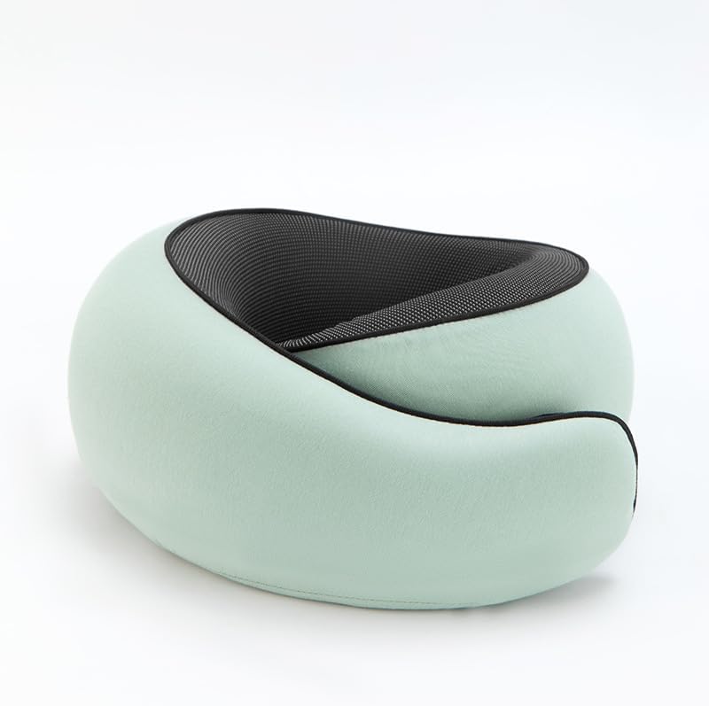 This Portable and Detachable U-Shaped Neck Pillow for Aircraft Travel Offers 360° Surround Support to Relieve Neck Pain and is Suitable for Long-Term use in Cars, Planes, etc. (Dark Grey)