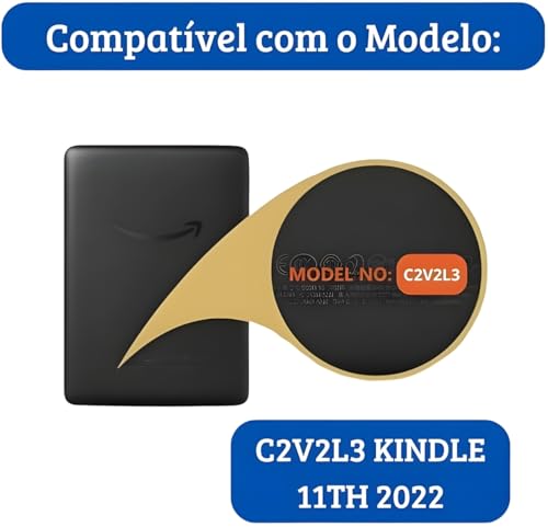 Capa para Kindle 11ª Geração Modelo 2022 e 2024 (C2V2L3 e RS23CV)- Auto Hibernação - Fecho Magnético