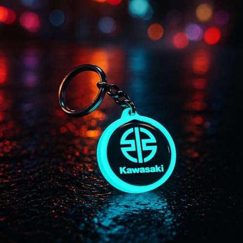 Image of Mi Glow Store Glow in Dark Keychain for Bike Men | Gift for Man | Bike Accessories | Charges in Light Glows in Dark | Key chain for Bike