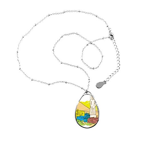 Bijoux collier égypte antique de haute précision avec motif décoratif de haut-lieu