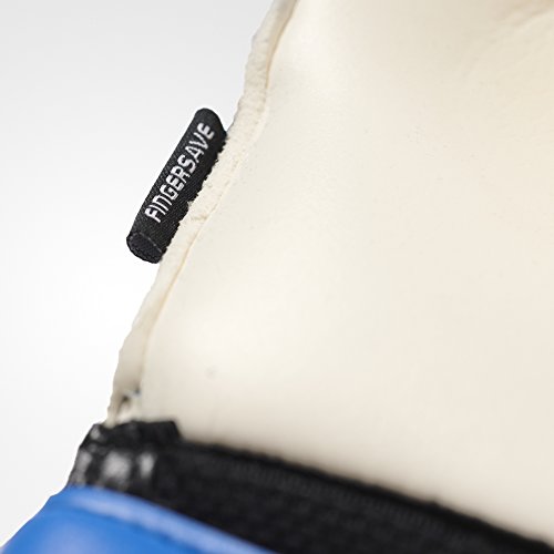 adidas ACE Fingersave Replique Soccer Goalkeeper Gloves (Blue, Black) (Size 11)