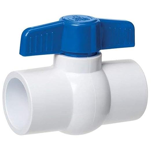 Royal INC 1/2 Inch UPVC Plastic Ball Valve (White)