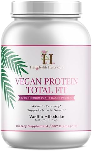 Vegan Protein Total Fit Powder| 100% Plant Base Protein – Supports Healthy Muscle Growth-2lb