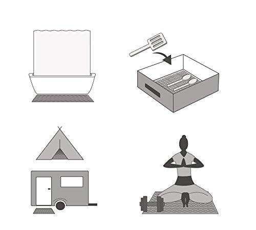 RIDDER Anti Slip mat, Grip Liner, PVC, Grey, 50 x 150 cm