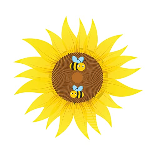 Image of Pretty UR Party Bumble Bee Theme Paper Cutouts for Birthday Parties, Honey Bee Party Supplies decor, Birthday Party Decoration Cut-Outs - Yellow (10 pcs)