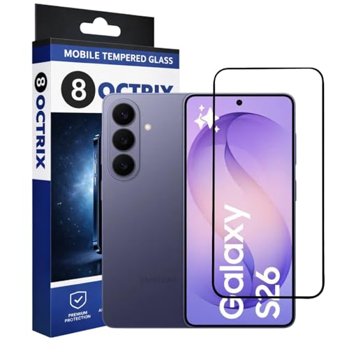 Image of Military-Grade Tempered Glass Screen Protector Compatible for Samsung S26 with Edge to Edge Coverage - Case Friendly, Anti-Scratch & Bubble-Free Installation Kit