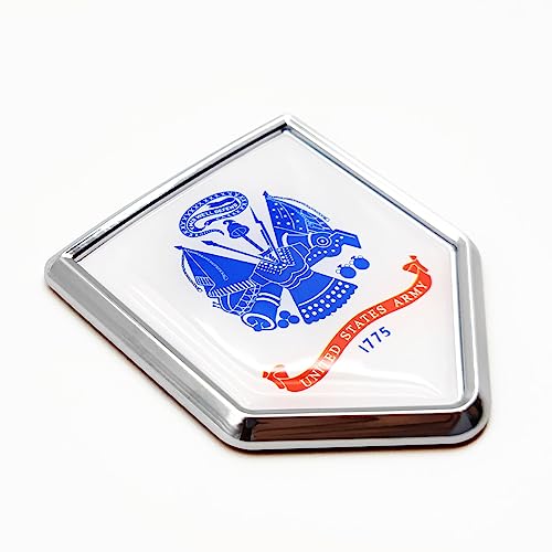 Emblema cromado Army 1775 de coche accesorios tuning para parachoques, pack de 2