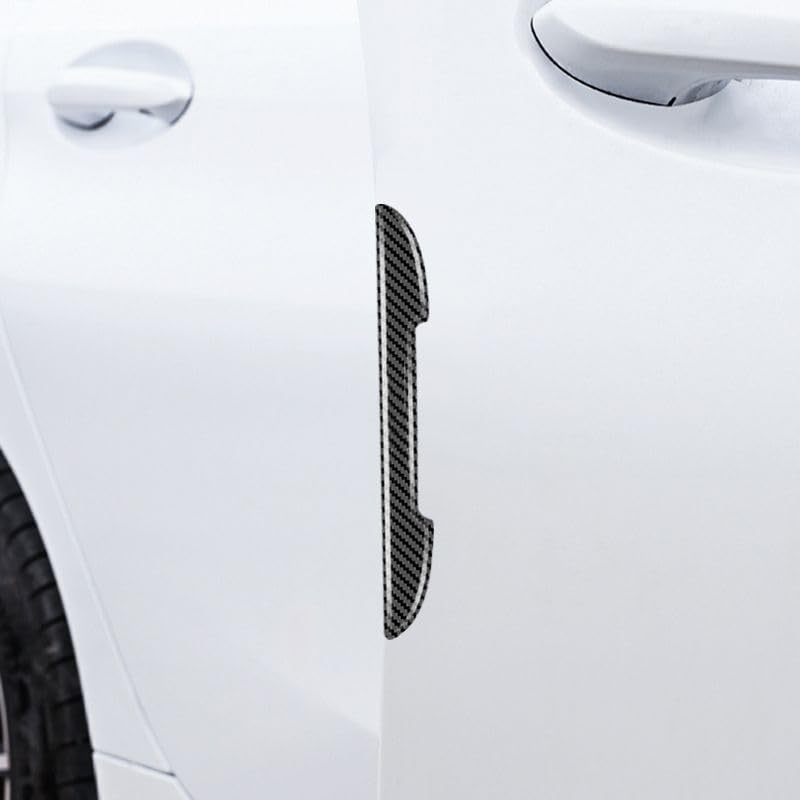 Set 4 Protezioni Per Passaruota In Carbonio Per Renault Clio 3/4/5 E Estate 2001-2024 | Adesivi Antigraffio E Antiurto Argento