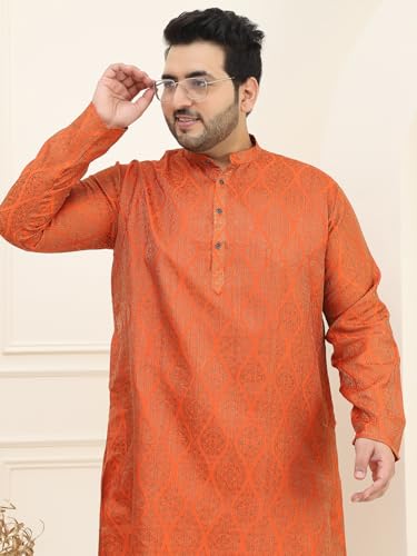 Image of SOJANYA Men's Cotton Regular Fit Casual Plus (Since 1958) ONLY Kurta
