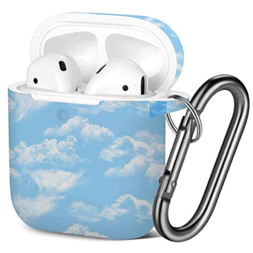 Coque AirPods 2 antichoc TPU souple étui de protection Apple AirPods 1 nuages