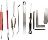 Saxophon-Reparaturwerkzeug, Nivellier- und Klavierherstellung, Holzblasinstrument-Reparaturwerkzeug-Set für Saxophon-Klarinette Oboe-Flöte Piccolo