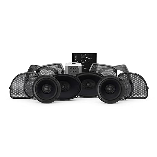 Rockford Fosgate HD14RGSG-STAGE3 Four Speakers & Amplifier Kit for 2014+ Harley-Davidson Road Glide & Street Glide