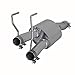MBRP Exhaust S5141409 Muffler Replacement 3 in. Inlet/2.25 in. Oulet Dual Out T409 Stainless Steel Muffler Replacement