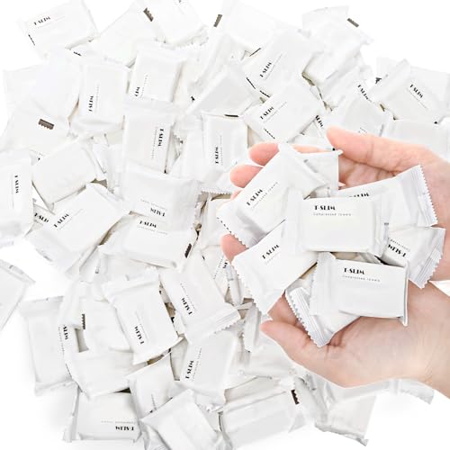 Nagpew 圧縮タオル 100枚 ミニ使い捨てフェイスタオルタブレット ポータブルソフトトイレナプキンペーパータブレット ビューティーサロン キャンプ ハイキング スポーツ 旅行 ホームワイプ用