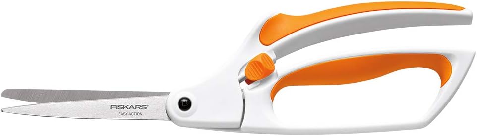 Fiskars No.8 Premier Easy Action Bent Scissors : Industrial & Scientific