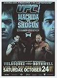 MMA UFC 2010 Topps UFC Fight Poster Review #UFC104 UFC 104/ Lyoto Machida/Mauricio Rua/Cain Velasquez/Ben Rothwell NM Near Mint