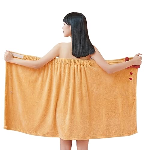 Falda de ducha absorbente y toalla de baño de algodón con gorro secapelo doméstico 7