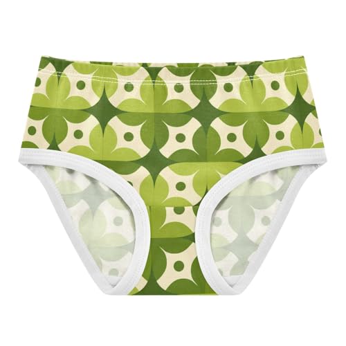 Girls' Underwear Abstract Geometry Green Toddle Brief Panties 2302652