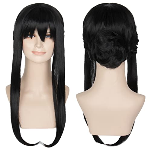 Miss U Hair Yor Forger Wig SPY X FAMILY Cosplay Wig Long Black Anime Wig Yor Briar Halloween Wig (B Yor Forger)