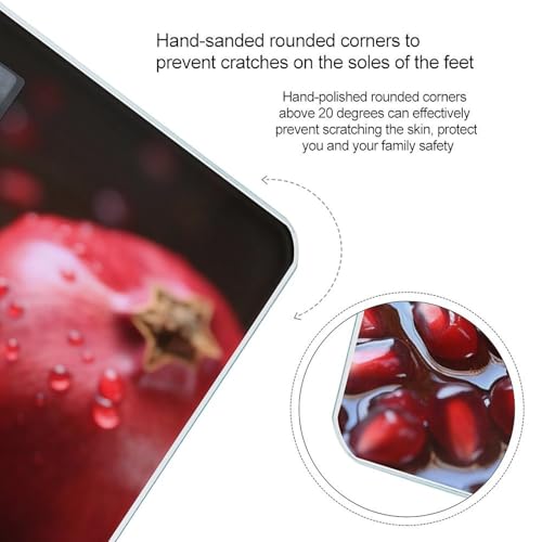 Báscula digital de baño con diseño de frutas y capacidad 400 lb miniatura 4