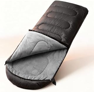 FARLAND Sleeping Bags for Adults Cold Weather, Fleece-Lined | Waterproof Windproof 3-Season Camping, Microplush Interior, Compression Sack, 87x33"
