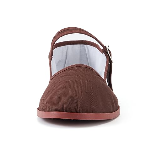 Image of Womens Classic China Flats, Casual China Doll Shoes, Cotton Mary Janes, Chinese Tai Chi Shoes