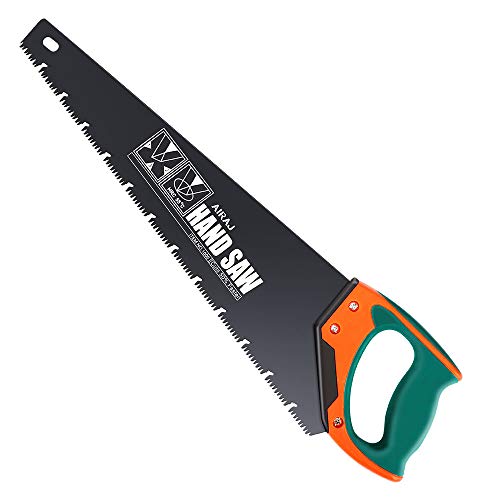 AIRAJ 18' Quick Cutting Hand Saw,Perfect For Sawing, Pruning,Trimming Gardening And Cutting Wood Drywall Plastic Pipes Branches And More Comfortable Ergonomic Non-slip Handles
