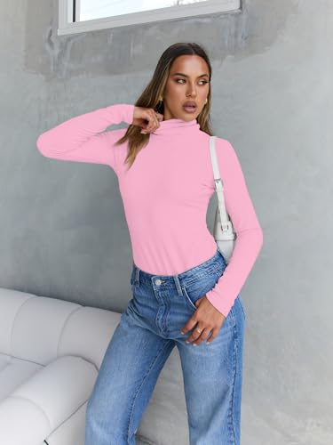 Image of Trendy Queen Women's Turtleneck Long Sleeve Shirts Basic Underwear Tops Winter Clothes 2026