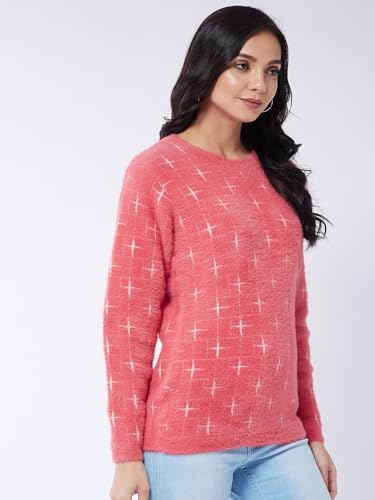 Image of Modeve Women Flower Print Sweater for Winters||Winterwear||
