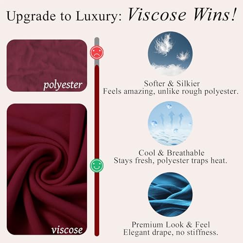 Navisting Women's Soft Knit Pajamas Set V-Neck Top and Pants Long Sleeve Two Piece Loungewear Elegant Wavy Hem Sleepwear with Color Options Burgundy S