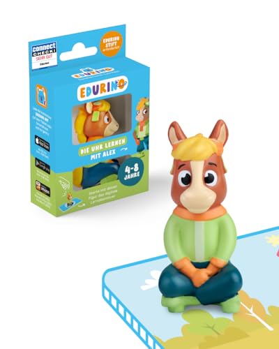 Edurino Figur Alex Die Uhr Lernen ab 4 Jahren inkl. App | Innovatives und...