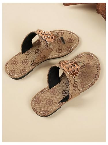 GORGLITTER Girl's Metallic Thong Flat Sandals Dressy Slip On Summer Walking Flip Flops2