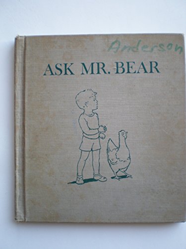 Ask Mr. Bear; B0006AVHUG Book Cover