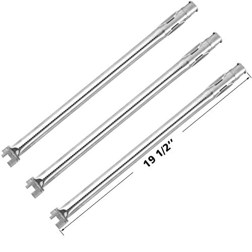 SHINESTAR 62752 Grill Burner Replacement for Weber Genesis E-310, Genesis 300 Series (with Front Control), Stainless Steel, 19.5-Inch Long