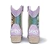 Bluey Toddler Cowboy Boots – Officially Licensed Western Cowgirl Riding Footwear, Character Fashion Boot, Kids Costume Dress-Up Shoe, Pull-On Rodeo Style, Pink, Size 9 Toddler