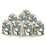 YJWANDO Trekkoord Zakken voor Ambachten, Het Dragen Oranje Verrekijker Print Kantoor Opbergzakjes Draagbare Trekkoord Zakjes Handgemaakte Trekkoord Zakken, Stijl, Eén maat