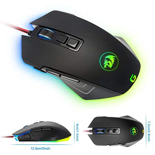 Souris Gamer PC anti fatigue 9 boutons programmables USB 10000 DPI - 2