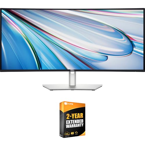 Image of Dell U3425WE UltraSharp 34 inch WQHD 3440x1440 120Hz 5ms Curved Thunderbolt Hub Monitor Bundle with 2 YR CPS Enhanced Protection Pack