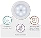 Foonii LED Nachtlicht mit Innen Bewegungsmelder,led lampe batteriebetrieben 3M Klebend für Flur Küche Schlafzimmer Treppe Schrank (Magnetisch (Weiß, 4er set)