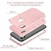 iPhone Xs Max Case, BENTOBEN iPhone Xs Max Girly Phone Cases 3 in 1 Hybrid Heavy Duty Shockproof Anti-Scratch Full Body Soft Bumper Protective Phone Cover for Apple iPhone Xs Max 2018, Rose Gold/Pink