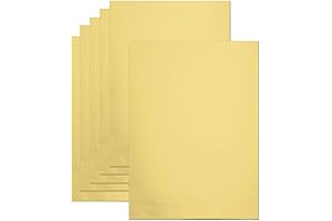 20 Sheets Luxurious Gold Metallic Cardstock Paper: A Radiant Canvas for Unforgettable Creations