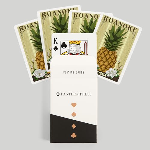 Baraja de cartas Lantern Press Roanoke Virginia poker miniatura 6